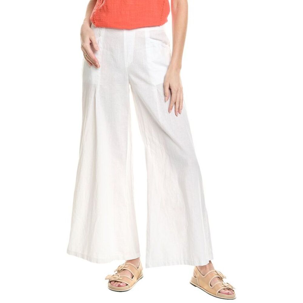 Xcvi Womens  Teresa Linen- Blend Pant, White